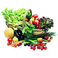 Choose fresh fruit and vegetables