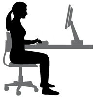 sit up straight to improve posture